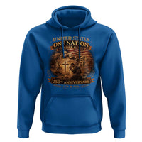 Blessings 250 Years America Hoodie Christian Patriotic One Nation Under God Founding Fathers