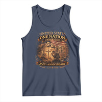 Blessings 250 Years America Tank Top Christian Patriotic One Nation Under God Founding Fathers