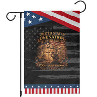 Blessings 250 Years America Garden Flag Christian Patriotic One Nation Under God Founding Fathers