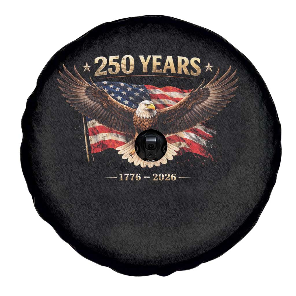 250 Years USA Spare Tire Cover Patriotic Eagle America Flag 250th Anniversary 1776 2026