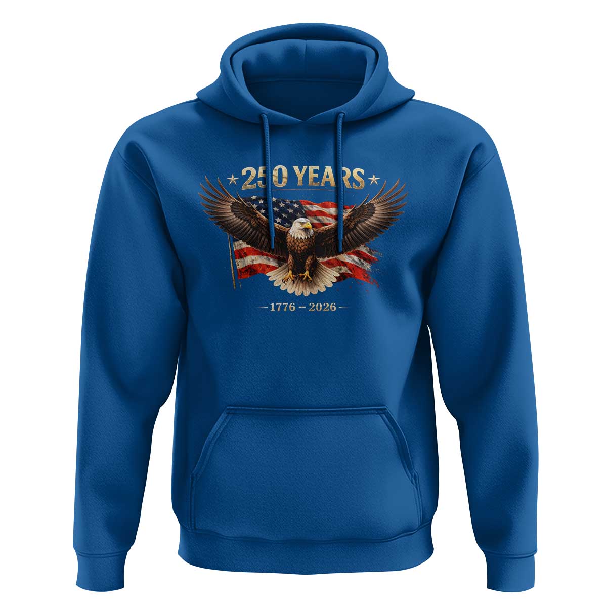 250 Years USA Hoodie Patriotic Eagle America Flag 250th Anniversary 1776 2026