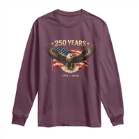 250 Years USA Long Sleeve Shirt Patriotic Eagle America Flag 250th Anniversary 1776 2026