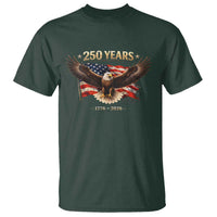 250 Years USA T Shirt Patriotic Eagle America Flag 250th Anniversary 1776 2026