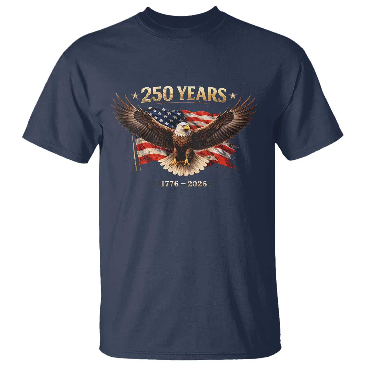 250 Years USA T Shirt Patriotic Eagle America Flag 250th Anniversary 1776 2026
