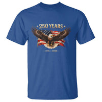250 Years USA T Shirt Patriotic Eagle America Flag 250th Anniversary 1776 2026