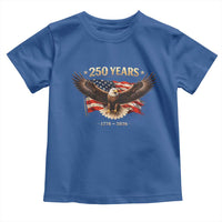 250 Years USA Toddler T Shirt Patriotic Eagle America Flag 250th Anniversary 1776 2026