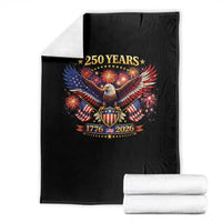 USA 250th Anniversary Eagle Throw Blanket 4th July Independence Day Patriotic USA Flag