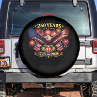 USA 250th Anniversary Eagle Spare Tire Cover 4th July Independence Day Patriotic USA Flag
