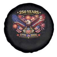 USA 250th Anniversary Eagle Spare Tire Cover 4th July Independence Day Patriotic USA Flag