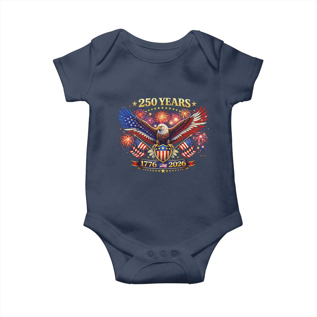USA 250th Anniversary Eagle Baby Onesie 4th July Independence Day Patriotic USA Flag