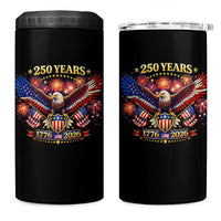 USA 250th Anniversary Eagle 4 in 1 Can Cooler Tumbler 4th July Independence Day Patriotic USA Flag