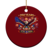 USA 250th Anniversary Eagle Ceramic Ornament 4th July Independence Day Patriotic USA Flag