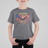 USA 250th Anniversary Eagle T Shirt For Kid 4th July Independence Day Patriotic USA Flag