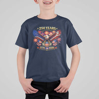 USA 250th Anniversary Eagle T Shirt For Kid 4th July Independence Day Patriotic USA Flag