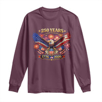 USA 250th Anniversary Eagle Long Sleeve Shirt 4th July Independence Day Patriotic USA Flag