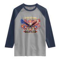 USA 250th Anniversary Eagle Raglan Shirt 4th July Independence Day Patriotic USA Flag