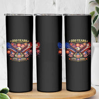 USA 250th Anniversary Eagle Skinny Tumbler 4th July Independence Day Patriotic USA Flag