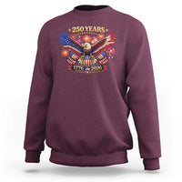 USA 250th Anniversary Eagle Sweatshirt 4th July Independence Day Patriotic USA Flag