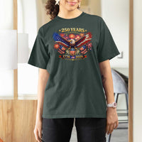 USA 250th Anniversary Eagle T Shirt For Women 4th July Independence Day Patriotic USA Flag