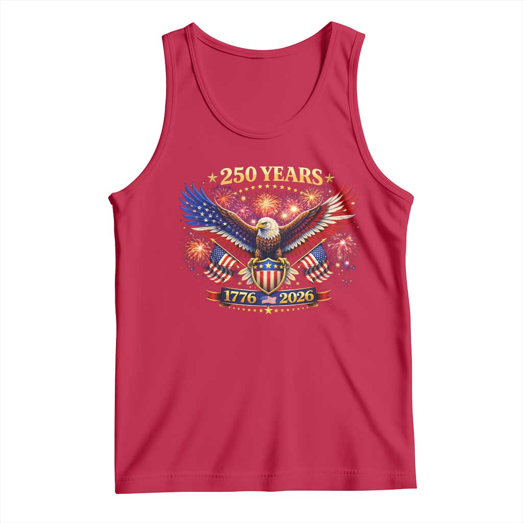 USA 250th Anniversary Eagle Tank Top 4th July Independence Day Patriotic USA Flag
