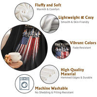 250 Years Anniversary Throw Blanket Usa American Flag 1776 2026 Patriotic Independence Day 4th July