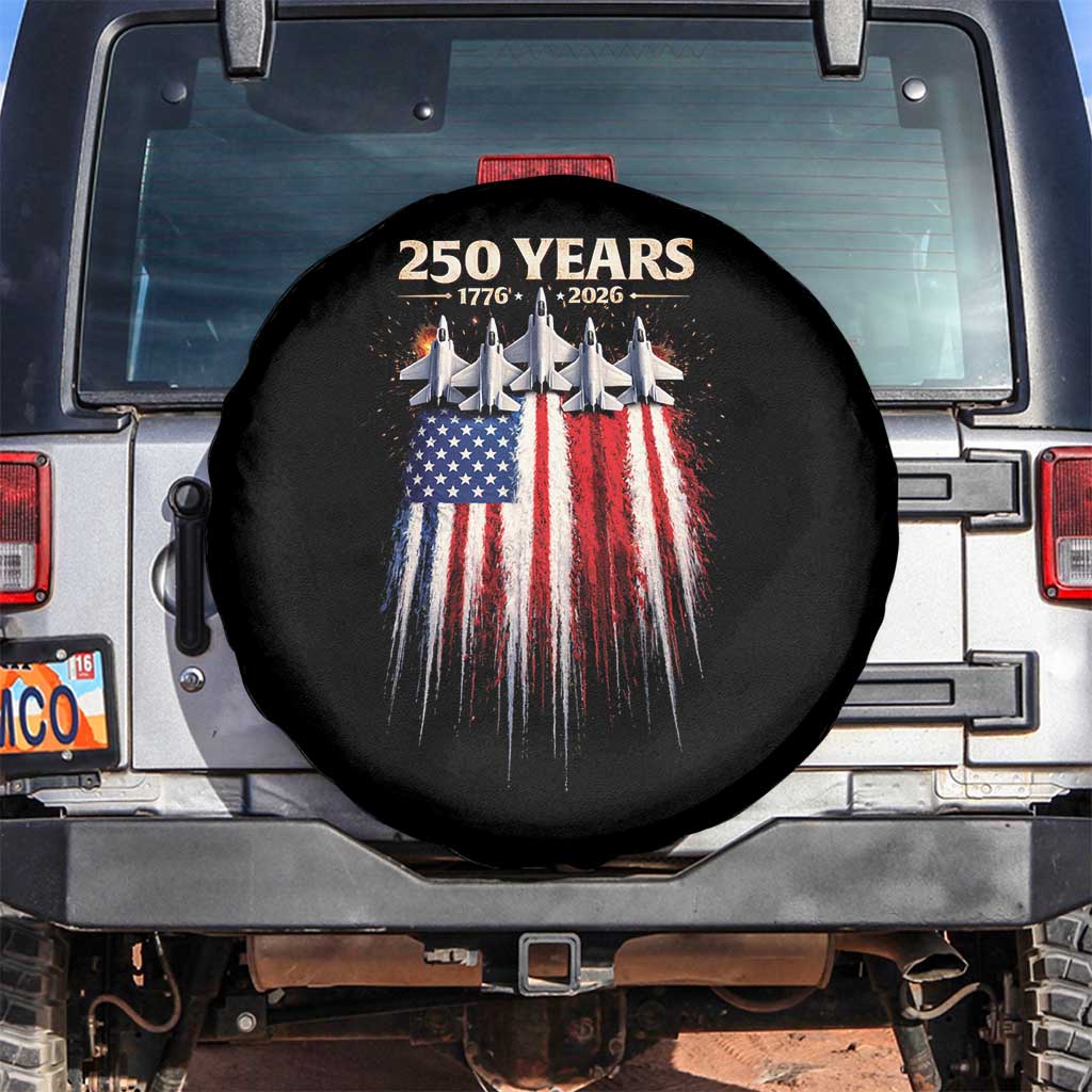 250 Years Anniversary Spare Tire Cover Usa American Flag 1776 2026 Patriotic Independence Day 4th July