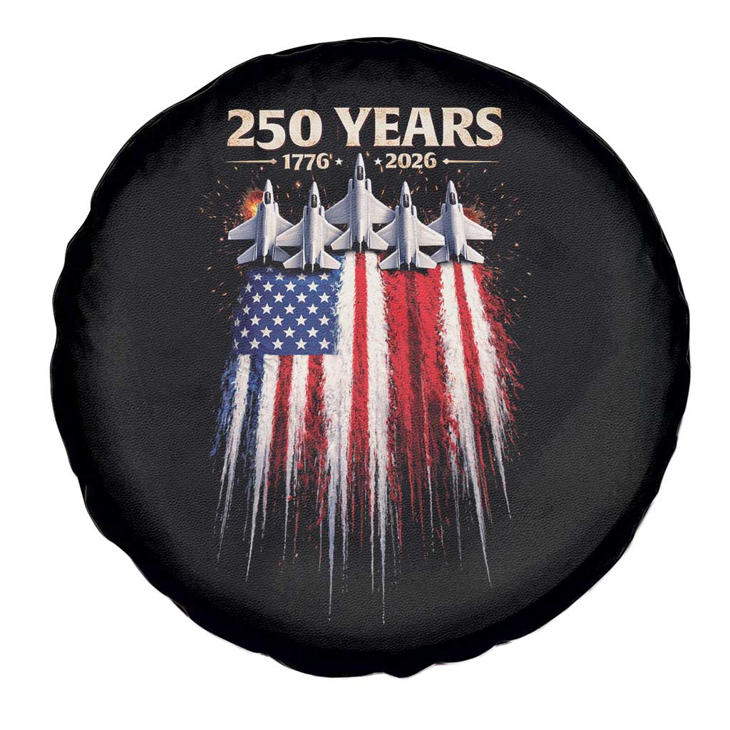 250 Years Anniversary Spare Tire Cover Usa American Flag 1776 2026 Patriotic Independence Day 4th July