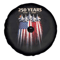 250 Years Anniversary Spare Tire Cover Usa American Flag 1776 2026 Patriotic Independence Day 4th July
