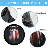 250 Years Anniversary Spare Tire Cover Usa American Flag 1776 2026 Patriotic Independence Day 4th July