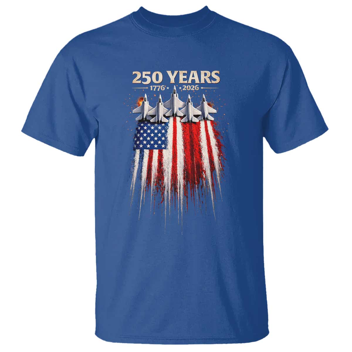 250 Years Anniversary T Shirt Usa American Flag 1776 2026 Patriotic Independence Day 4th July