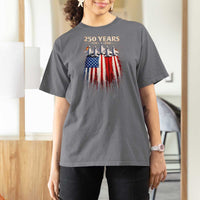 250 Years Anniversary T Shirt For Women Usa American Flag 1776 2026 Patriotic Independence Day 4th July
