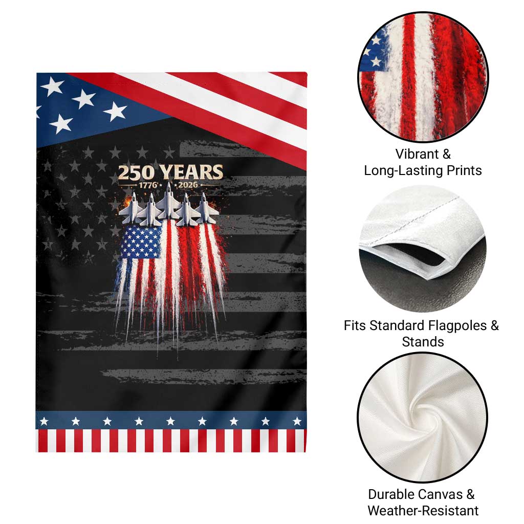 250 Years Anniversary Garden Flag Usa American Flag 1776 2026 Patriotic Independence Day 4th July
