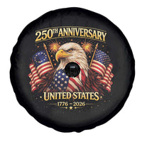 250th Anniversary Spare Tire Cover United States 250 Years Birthday 1776 2026 Eagle USA Flag