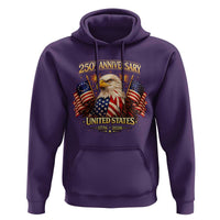 250th Anniversary Hoodie United States 250 Years Birthday 1776 2026 Eagle USA Flag