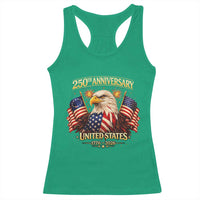 250th Anniversary Racerback Tank Top United States 250 Years Birthday 1776 2026 Eagle USA Flag