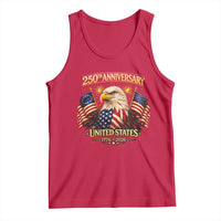 250th Anniversary Tank Top United States 250 Years Birthday 1776 2026 Eagle USA Flag