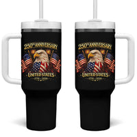 250th Anniversary Tumbler With Handle United States 250 Years Birthday 1776 2026 Eagle USA Flag