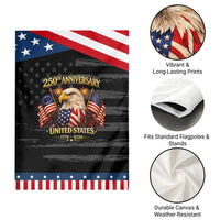 250th Anniversary Garden Flag United States 250 Years Birthday 1776 2026 Eagle USA Flag