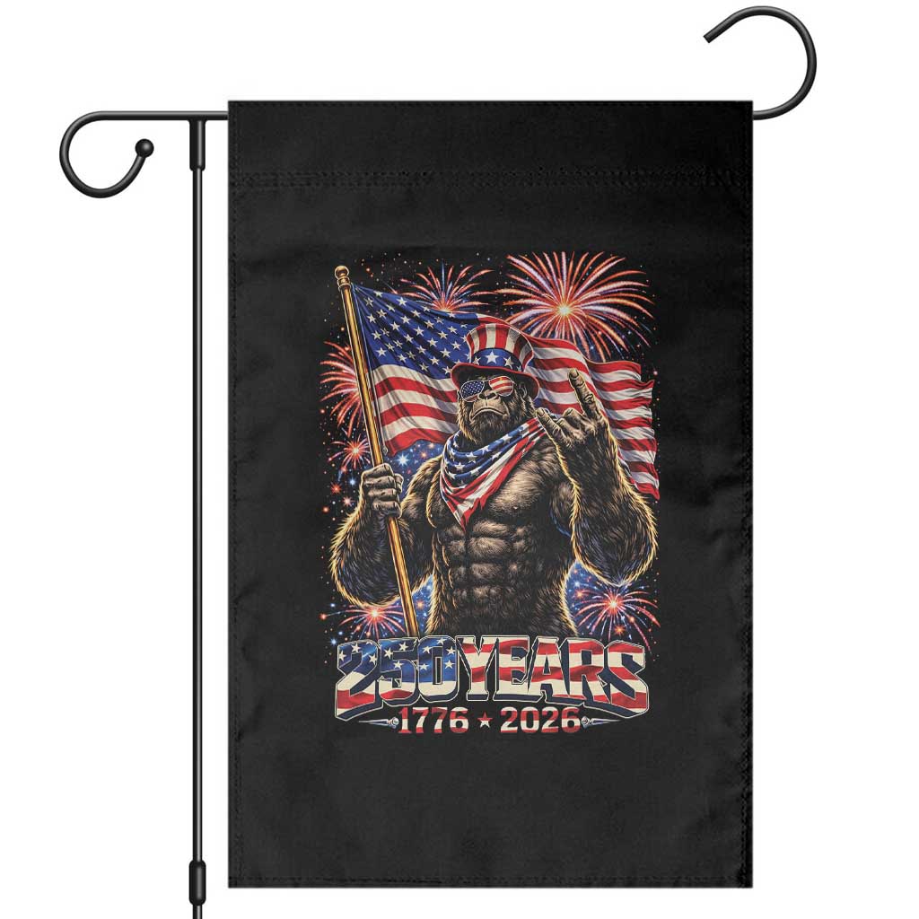Bigfoot 250th Anniversary Garden Flag USA Independence 250 Years Of Freedom 1776 2026 Patriotic Flag