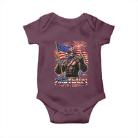 Bigfoot 250th Anniversary Baby Onesie USA Independence 250 Years Of Freedom 1776 2026 Patriotic Flag