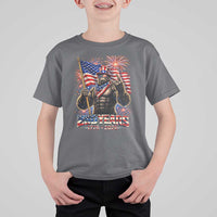 Bigfoot 250th Anniversary T Shirt For Kid USA Independence 250 Years Of Freedom 1776 2026 Patriotic Flag