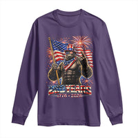 Bigfoot 250th Anniversary Long Sleeve Shirt USA Independence 250 Years Of Freedom 1776 2026 Patriotic Flag
