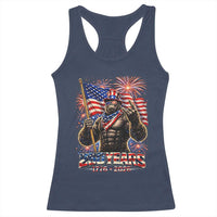Bigfoot 250th Anniversary Racerback Tank Top USA Independence 250 Years Of Freedom 1776 2026 Patriotic Flag