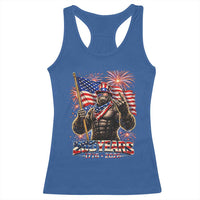 Bigfoot 250th Anniversary Racerback Tank Top USA Independence 250 Years Of Freedom 1776 2026 Patriotic Flag