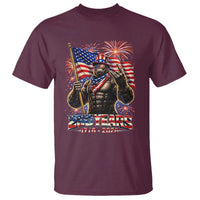 Bigfoot 250th Anniversary T Shirt USA Independence 250 Years Of Freedom 1776 2026 Patriotic Flag