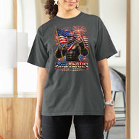 Bigfoot 250th Anniversary T Shirt For Women USA Independence 250 Years Of Freedom 1776 2026 Patriotic Flag