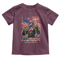 Bigfoot 250th Anniversary Toddler T Shirt USA Independence 250 Years Of Freedom 1776 2026 Patriotic Flag