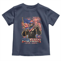 Bigfoot 250th Anniversary Toddler T Shirt USA Independence 250 Years Of Freedom 1776 2026 Patriotic Flag