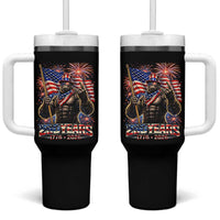 Bigfoot 250th Anniversary Tumbler With Handle USA Independence 250 Years Of Freedom 1776 2026 Patriotic Flag