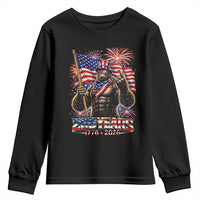 Bigfoot 250th Anniversary Youth Sweatshirt USA Independence 250 Years Of Freedom 1776 2026 Patriotic Flag
